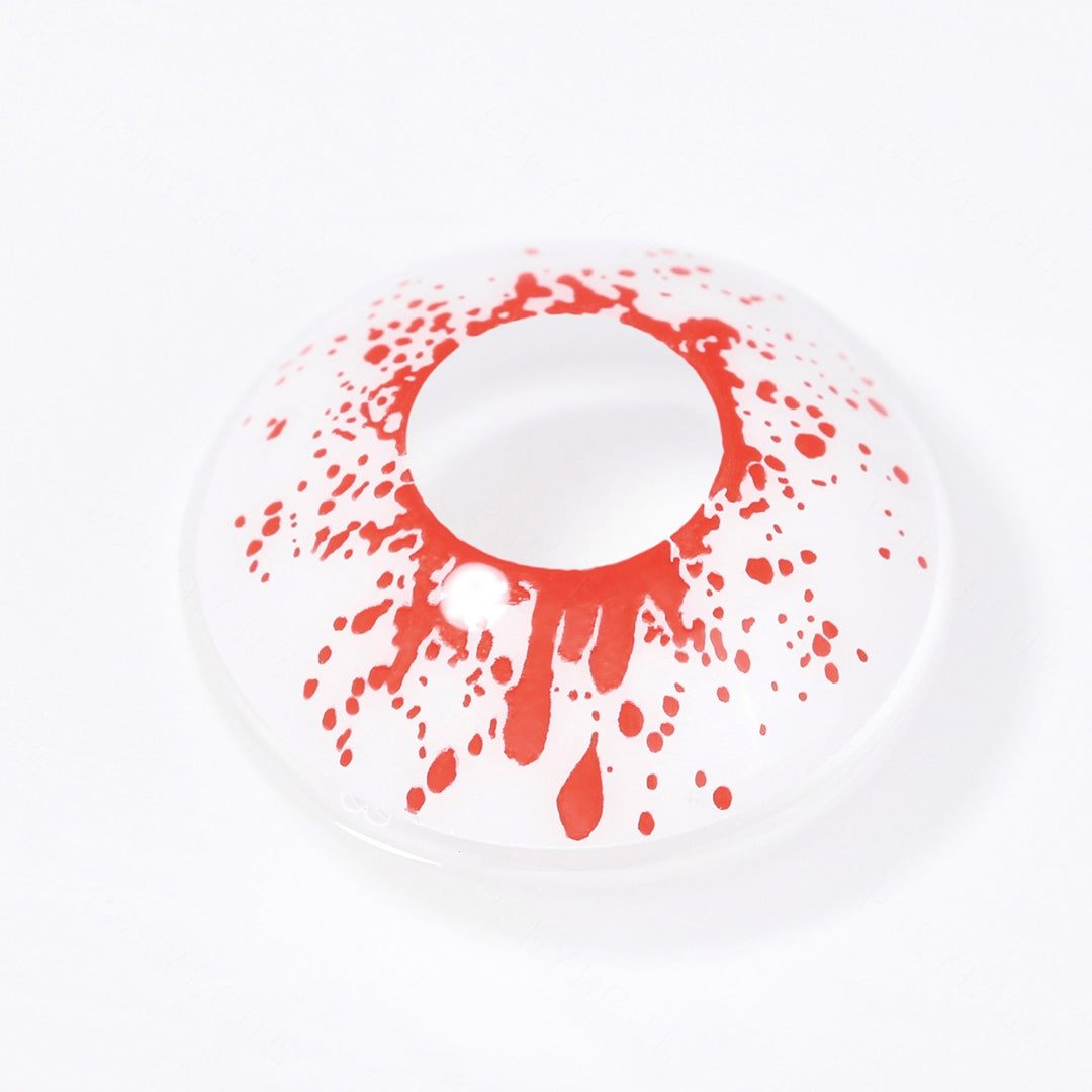 White Crazy Blood Splat Contacts Secondary image