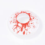 White Crazy Blood Splat Contacts