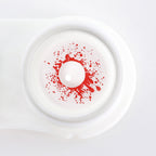 White Crazy Blood Splat Contacts