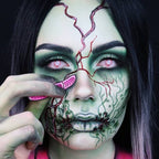 White Crazy Blood Splat Contacts