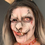 White Crazy Blood Splat Contacts