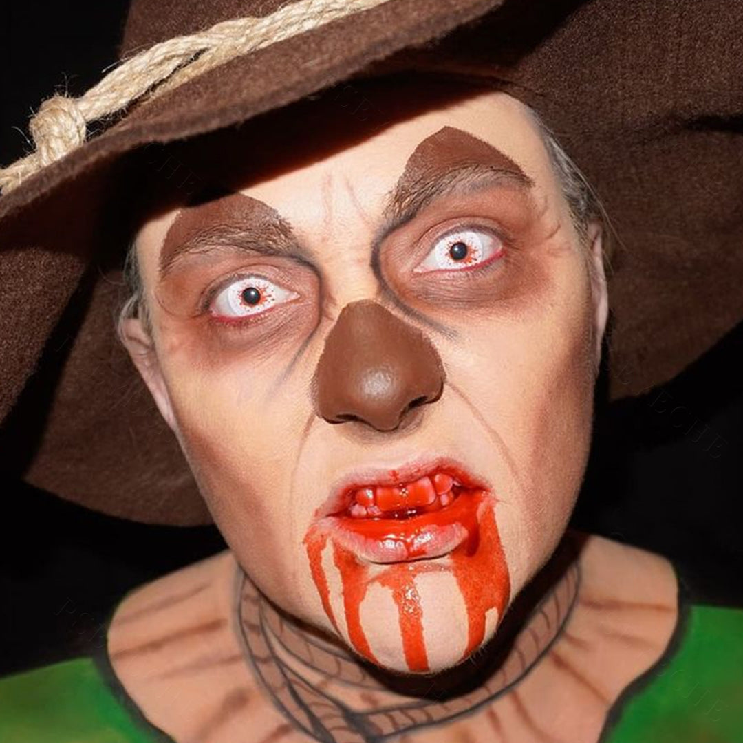 Crazy Blood Splat Halloween Contacts Secondary image