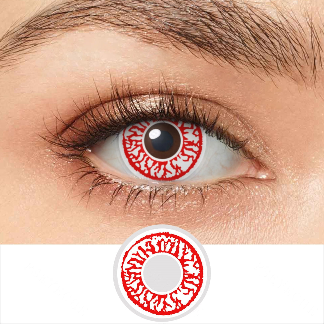 Red Bloodshot Contact Lenses