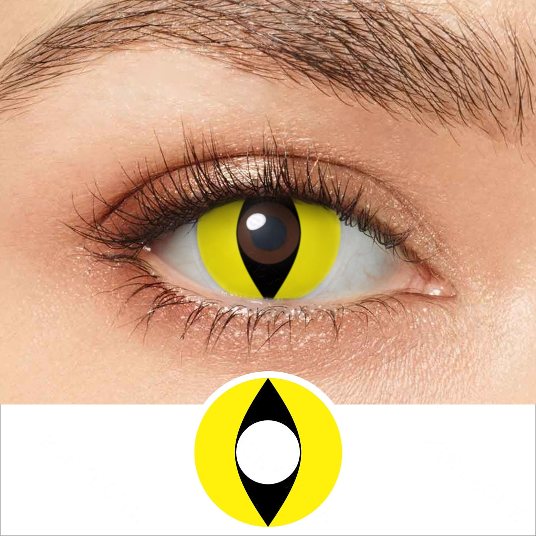 Yellow Cat Eye Contacts