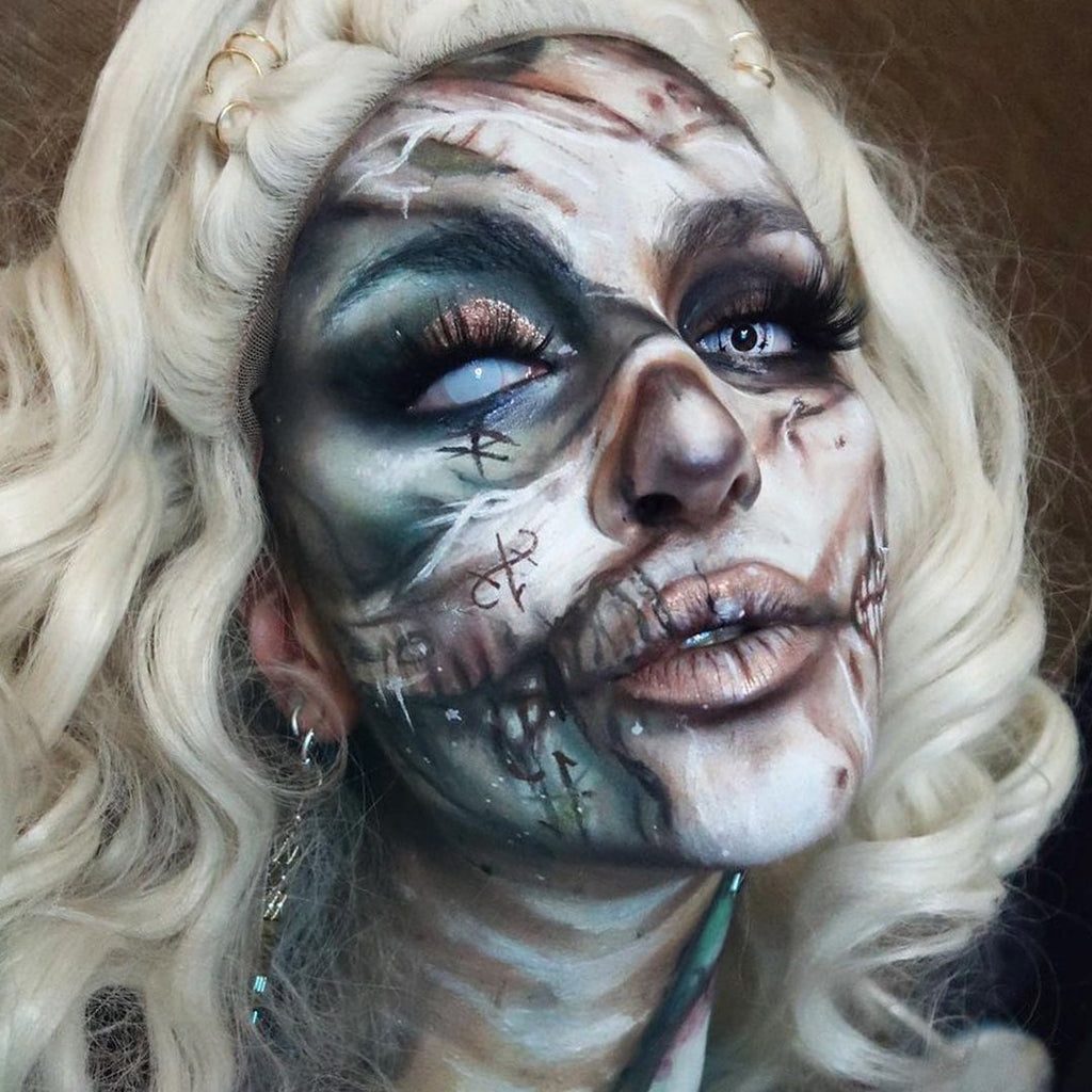 Blind White Halloween Contacts