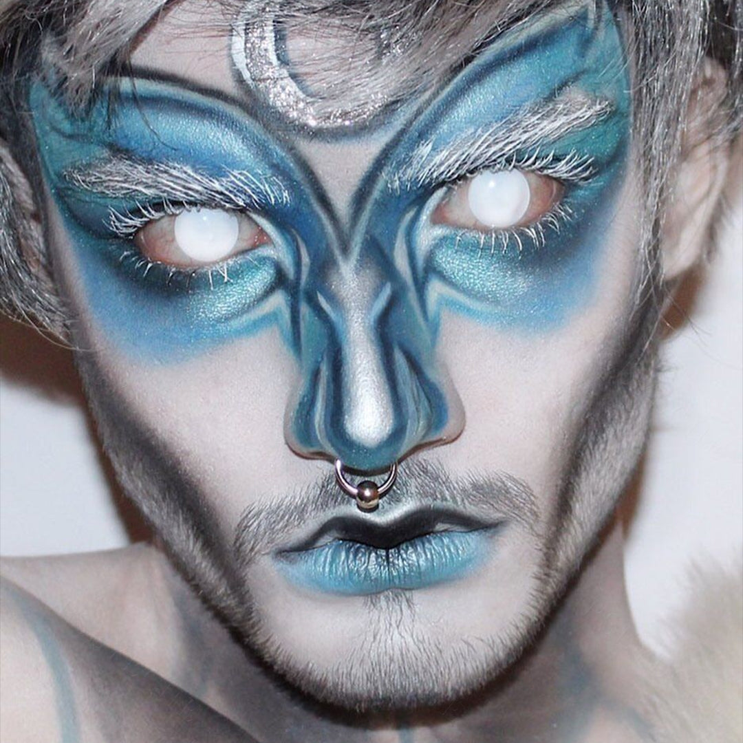 Blind White Halloween Contacts Secondary image