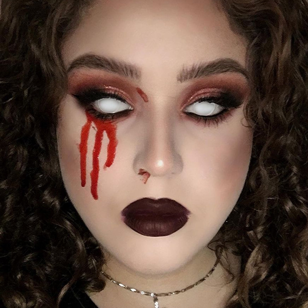 Blind White Halloween Contacts