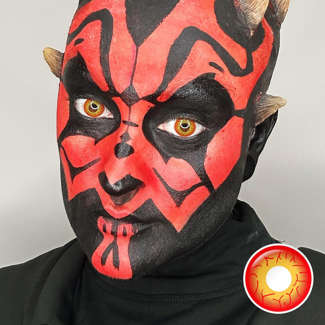 Darth Maul Sith Eye Contact Lenses Secondary image
