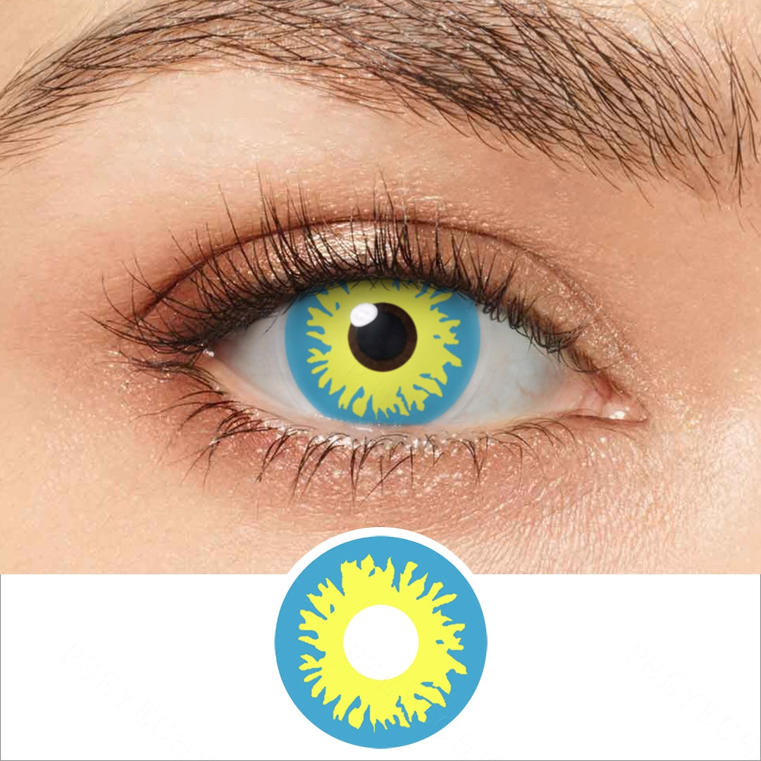 Blue And Yellow Firework Contacts Main image