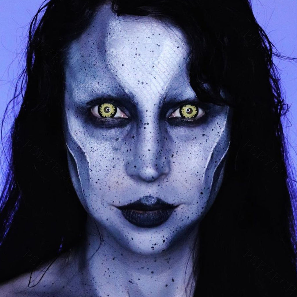 Black And Yellow Wolf Contacts