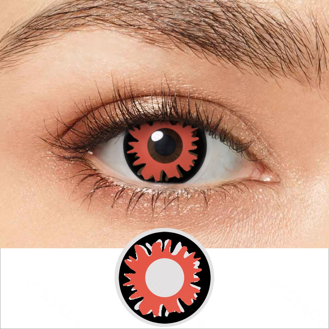 Black And Red Flame Contacts Main image