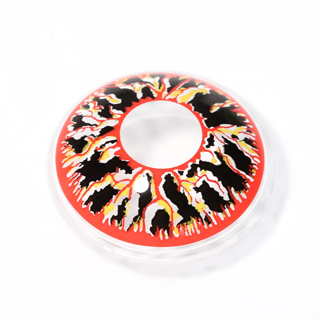 Black Red Vein Contact Lenses Secondary image