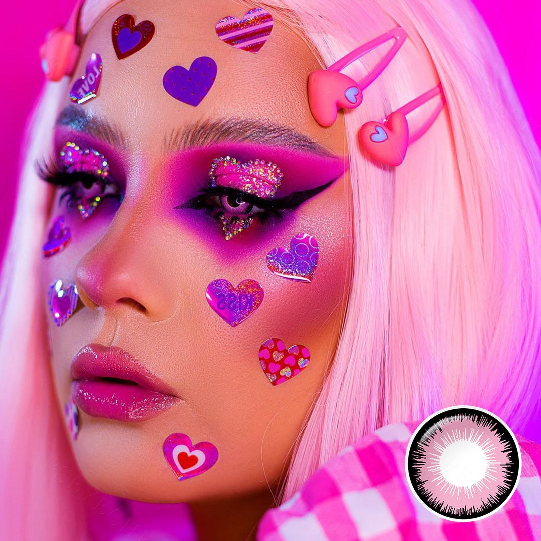 Anime Pink Eye Contacts