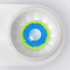 Yellow And Blue Pattern Contacts