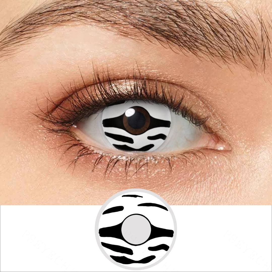 Zebra Print Contact Lenses Main image