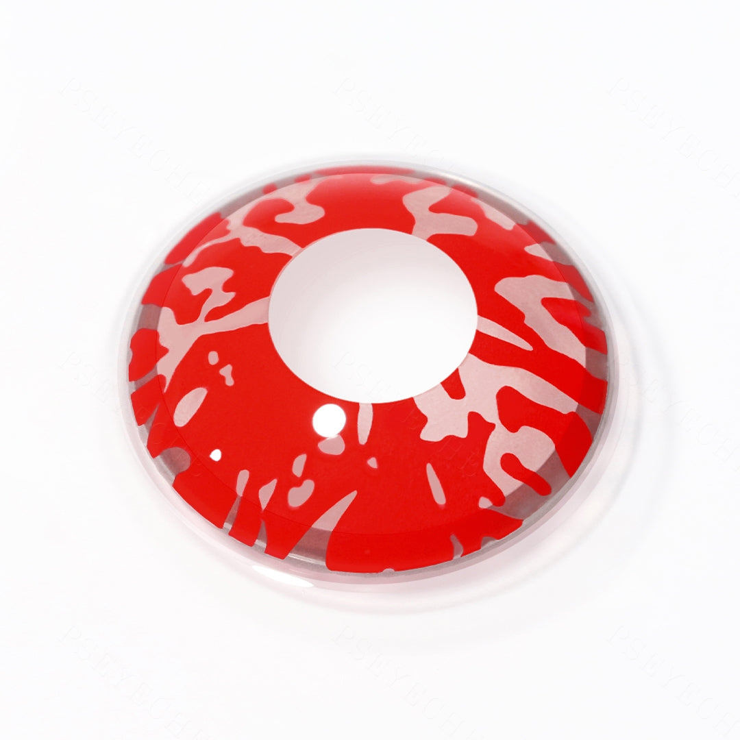 Red Blood Splat Halloween Contacts Secondary image