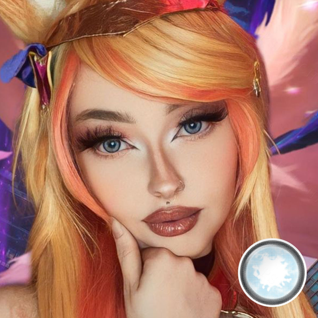 Moonlight Blue Colored Contacts Secondary image