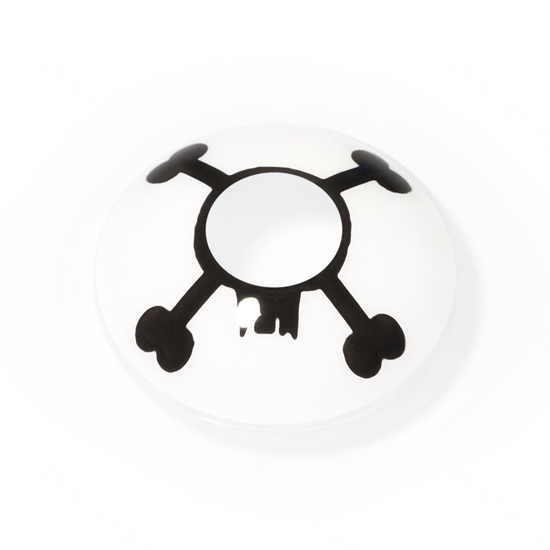 Skeleton Cross Halloween Contacts Secondary image