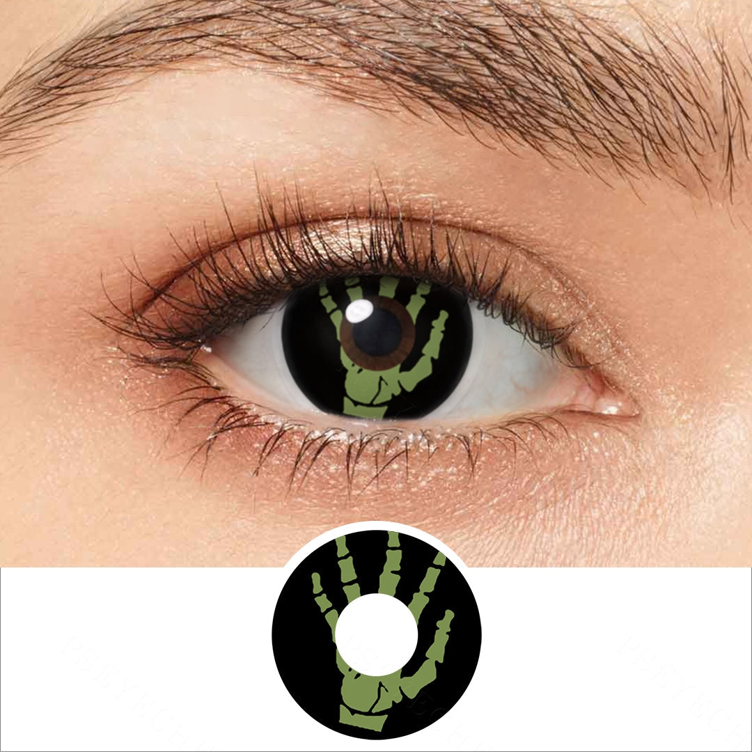 Skeleton Hands Halloween Contacts Main image