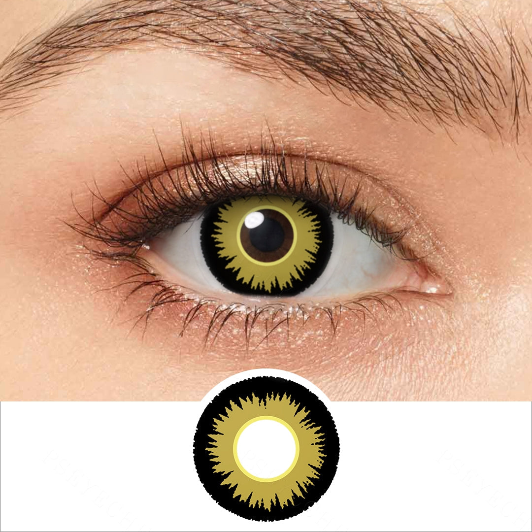 Marvel Yellow Werewolf Contacts Main image
