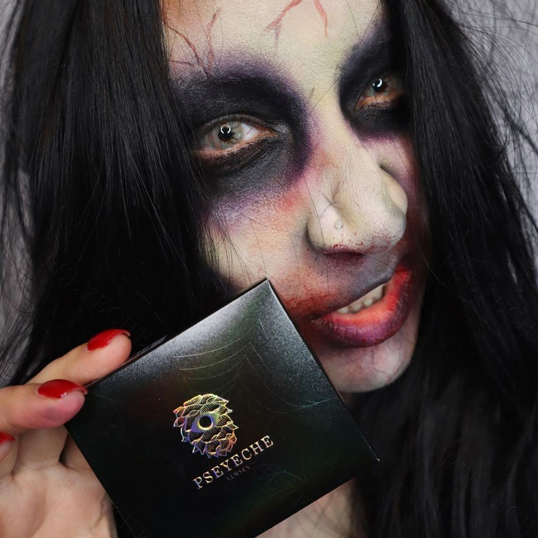 Bloodstain Mottled Contact Lenses
