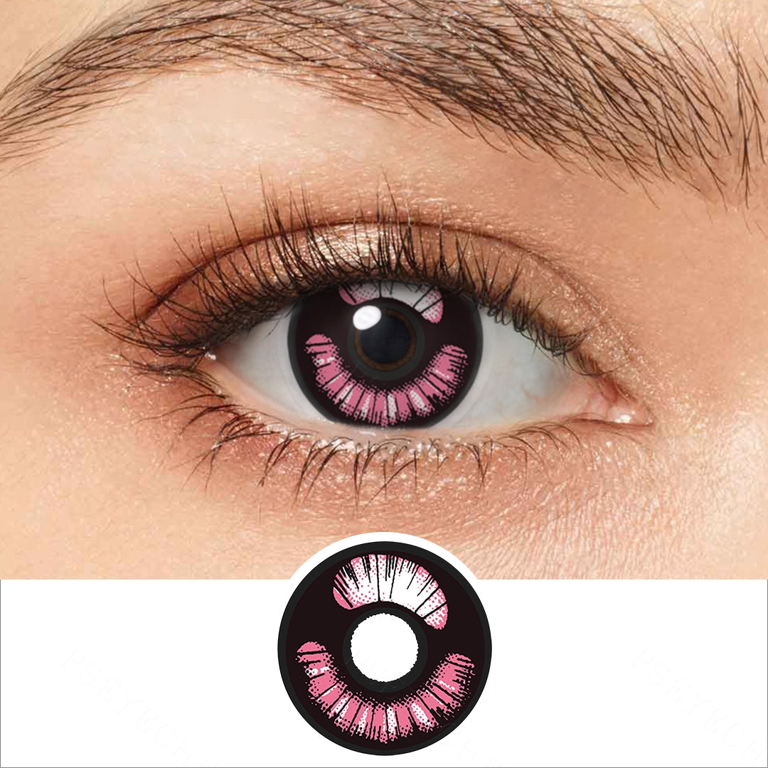 Girly Pink Anime Contacts Main image