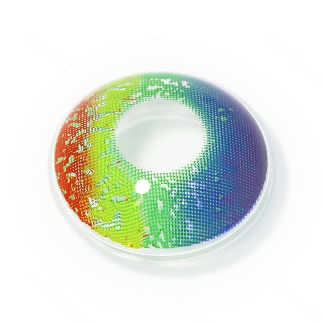 Rainbow Eye Colored Contact Lenses Secondary image
