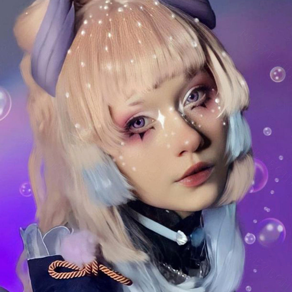 Lucy Cyberpunk Purple Contacts
