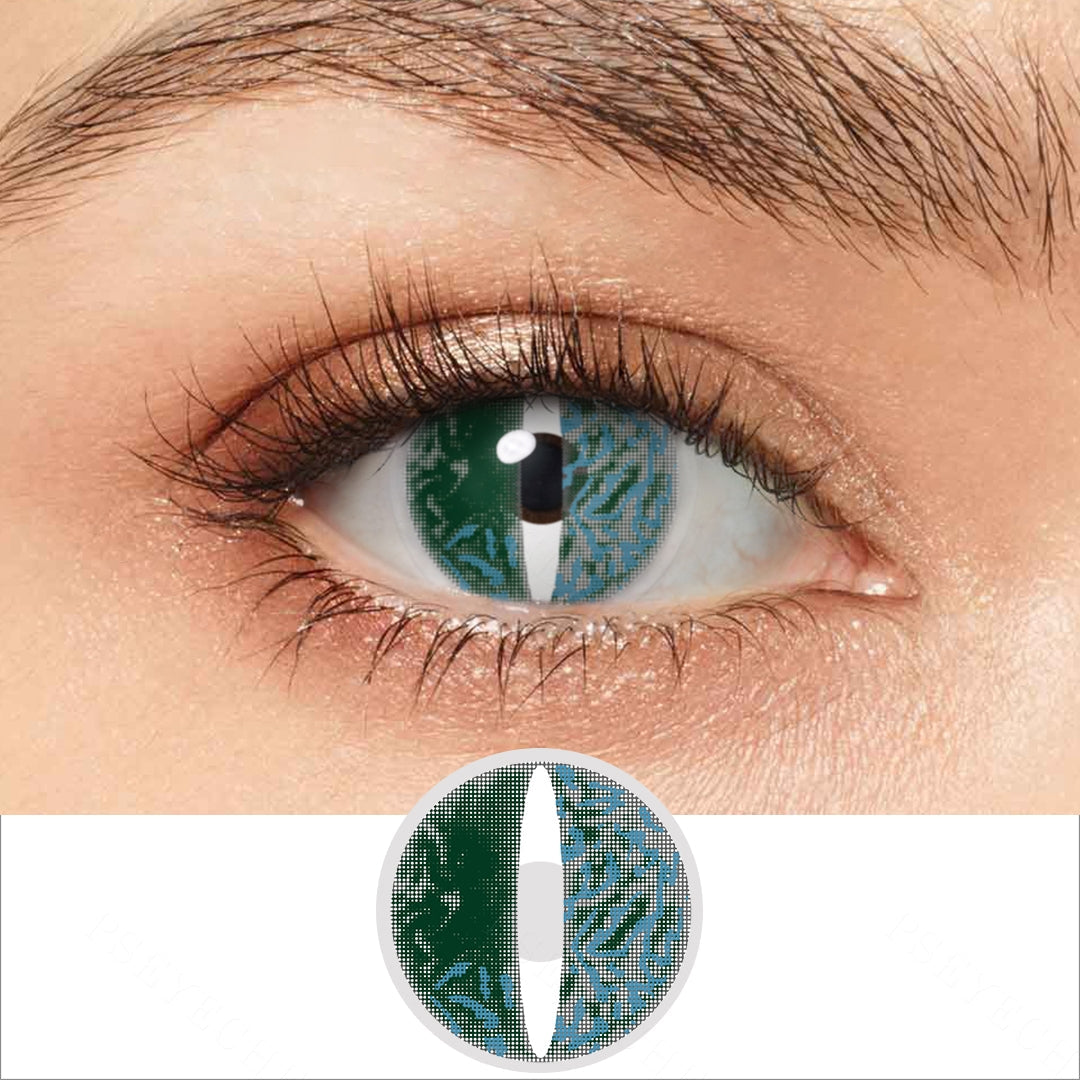 Green Lizard Eyes Contacts Main image