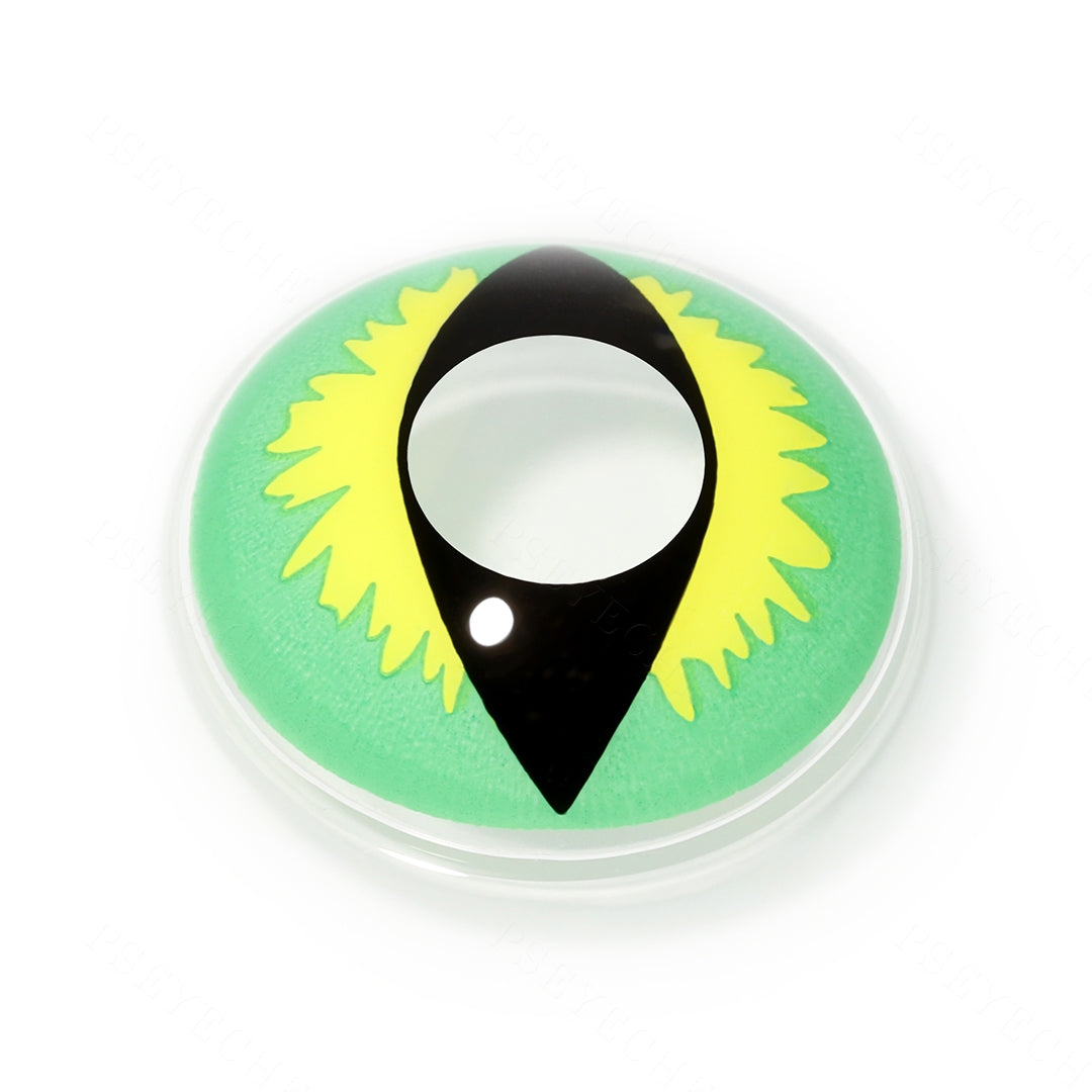 Green Dragon Eye Contacts Secondary image