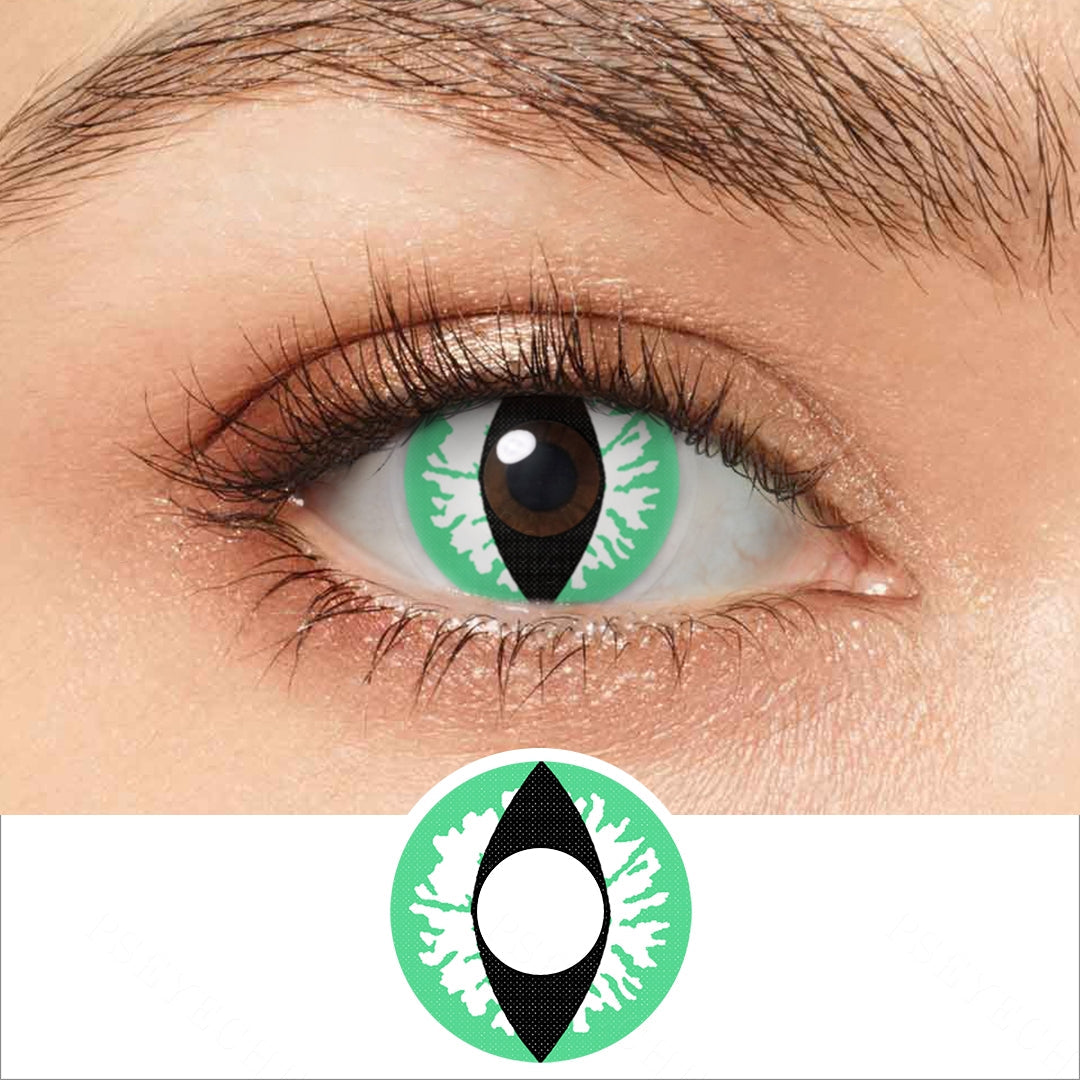 Light Green Dragon Eye Contacts Main image