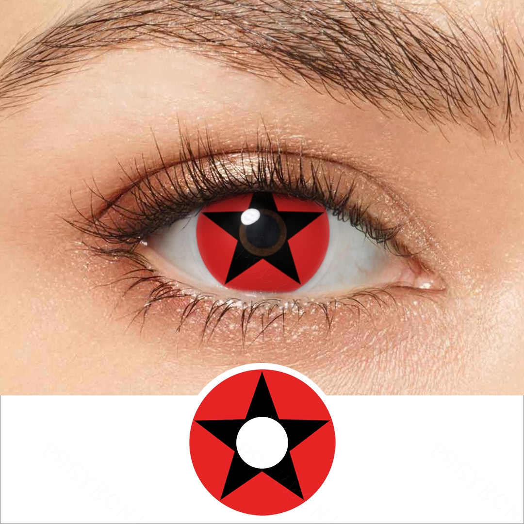 Red Black Pentagram Contacts Main image