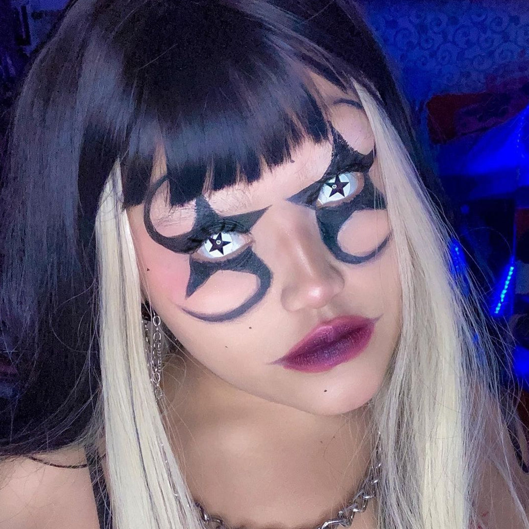 White Pentagram Contacts