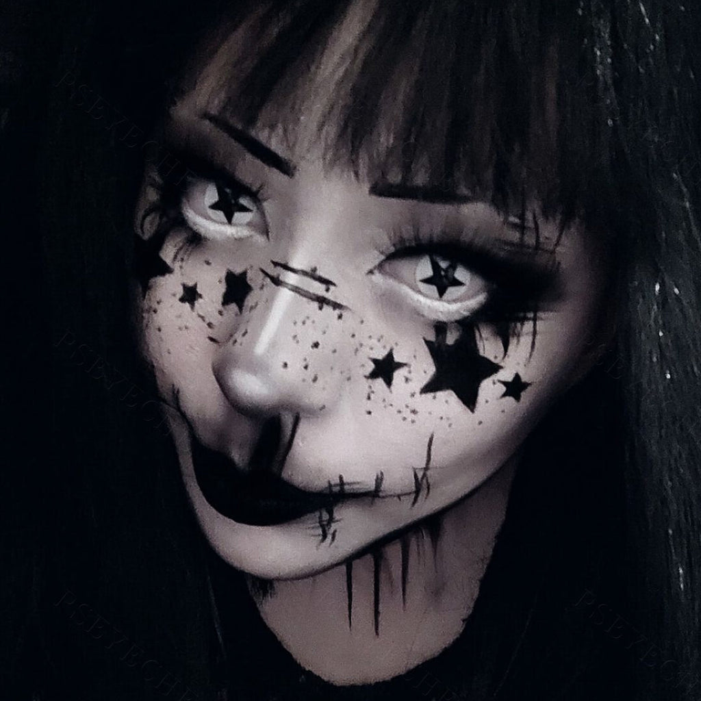 White Pentagram Contacts