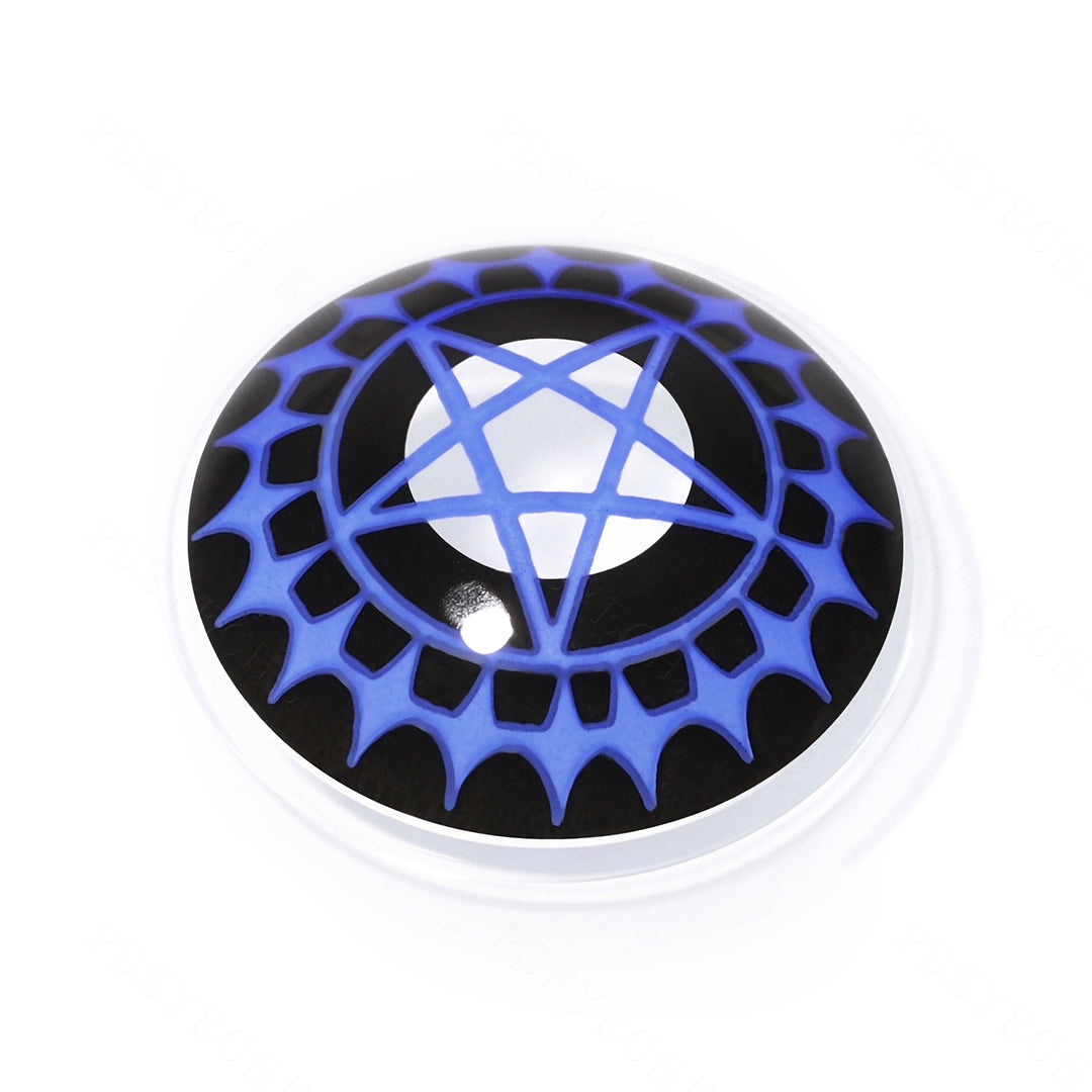 Black Butler Eye Contacts (Blue) Secondary image