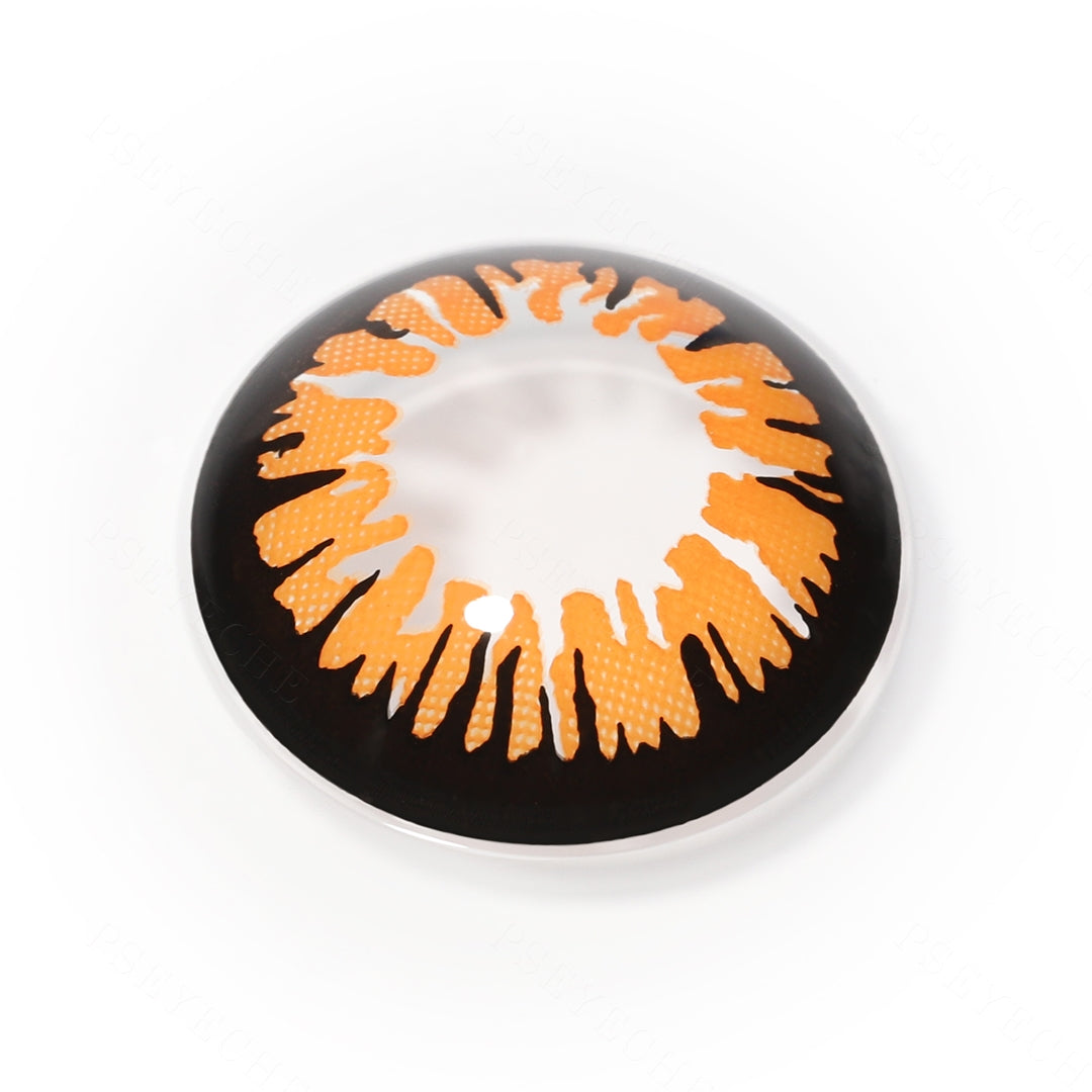 Glamor Orange Contact Lenses Secondary image