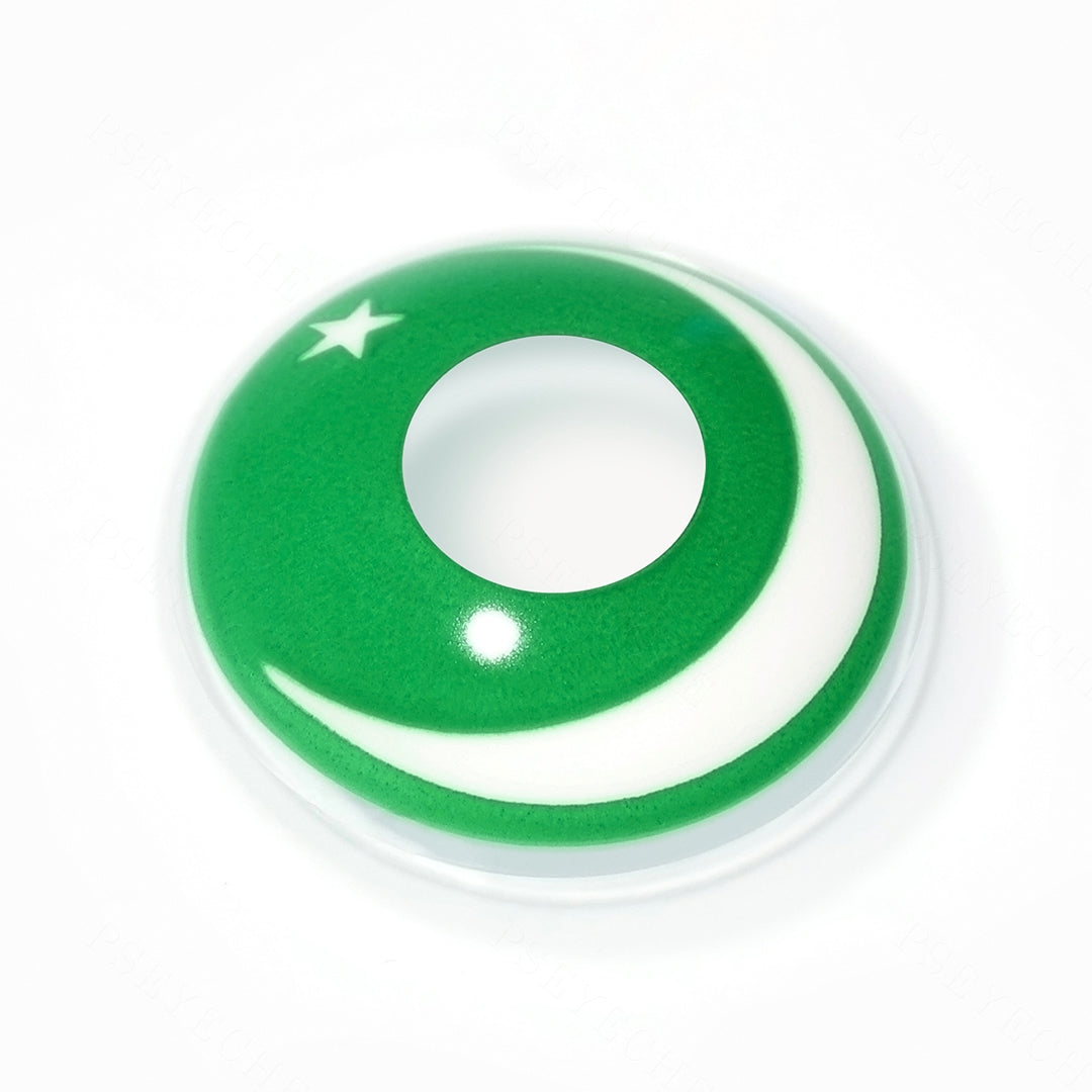 Pakistan Flag Contact Lenses Secondary image