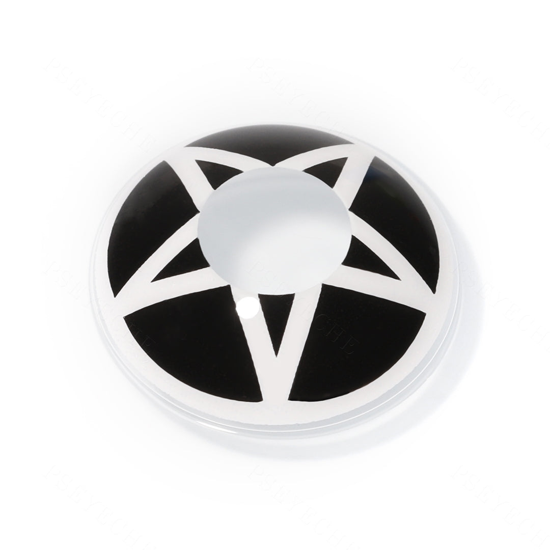 Black White Pentagram Contacts Secondary image