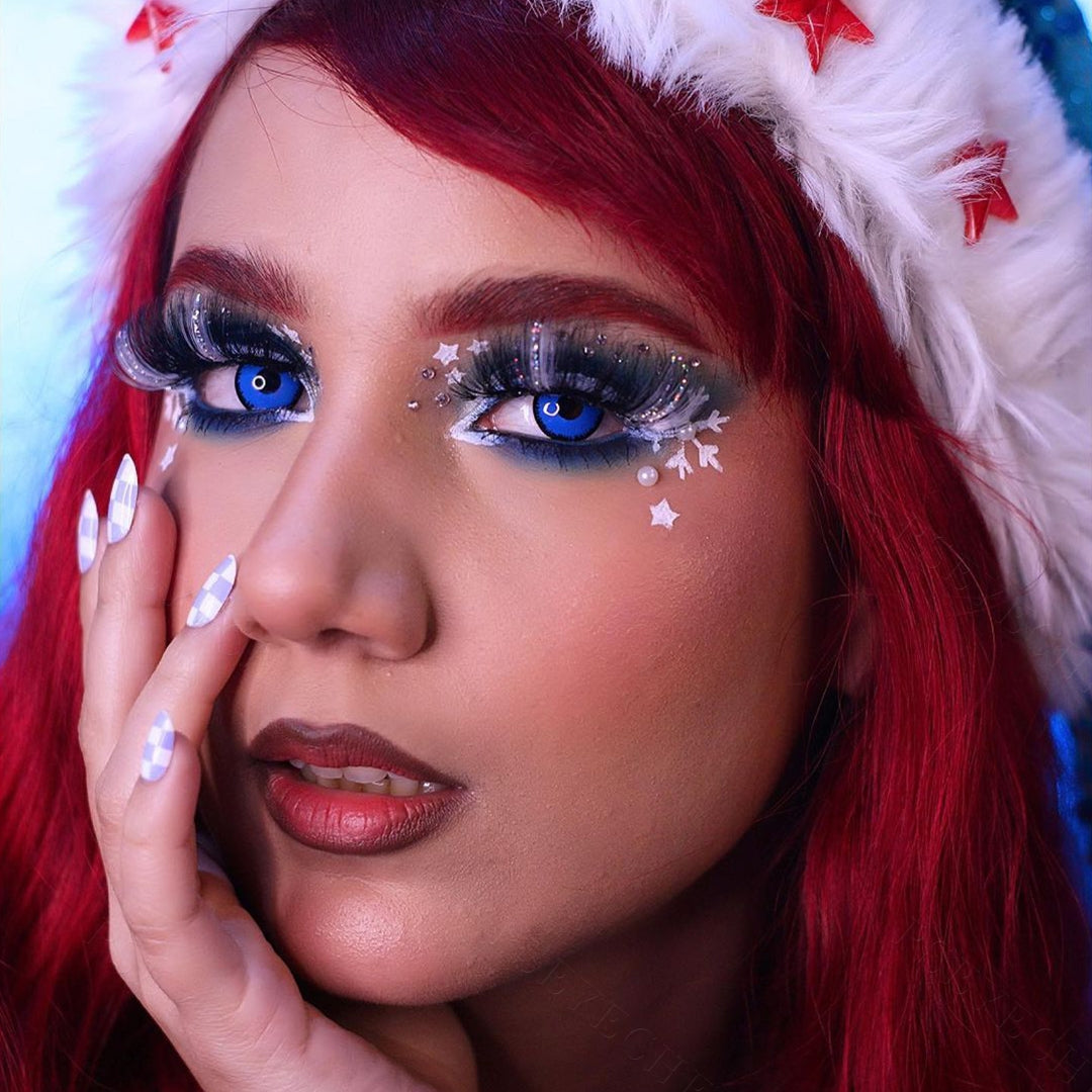 Twilight Space Blue Werewolf Contacts