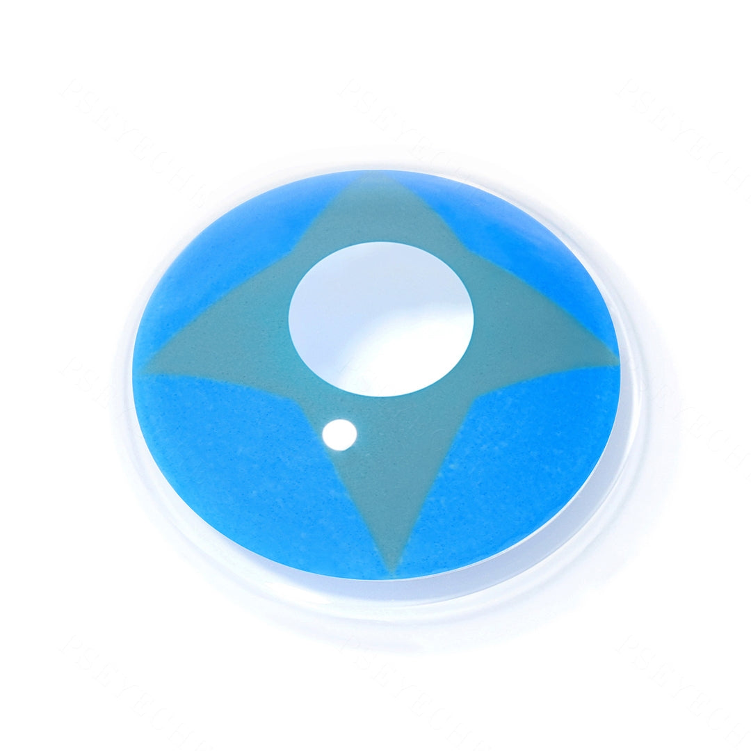 Blue Shuriken Contact Lenses Secondary image