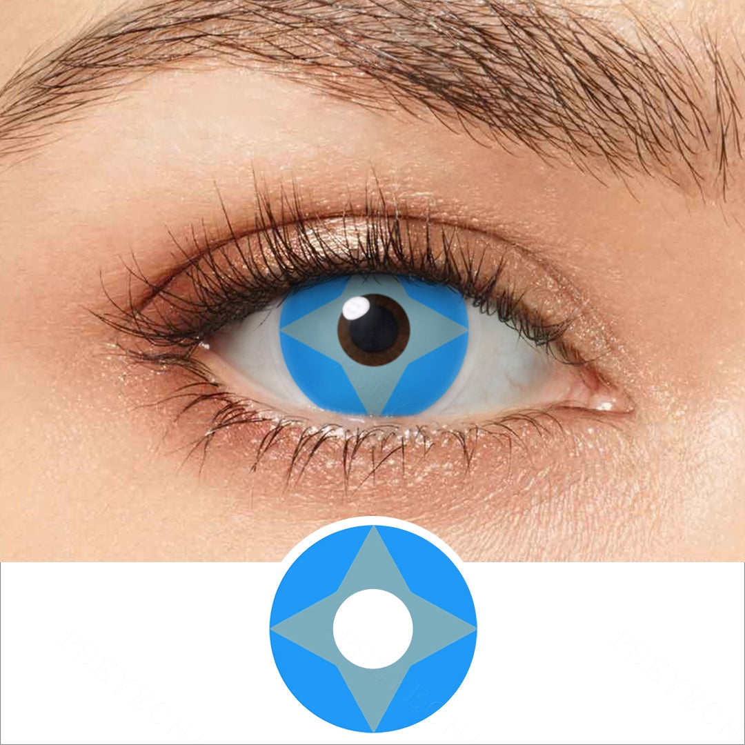 Blue Shuriken Contact Lenses Main image