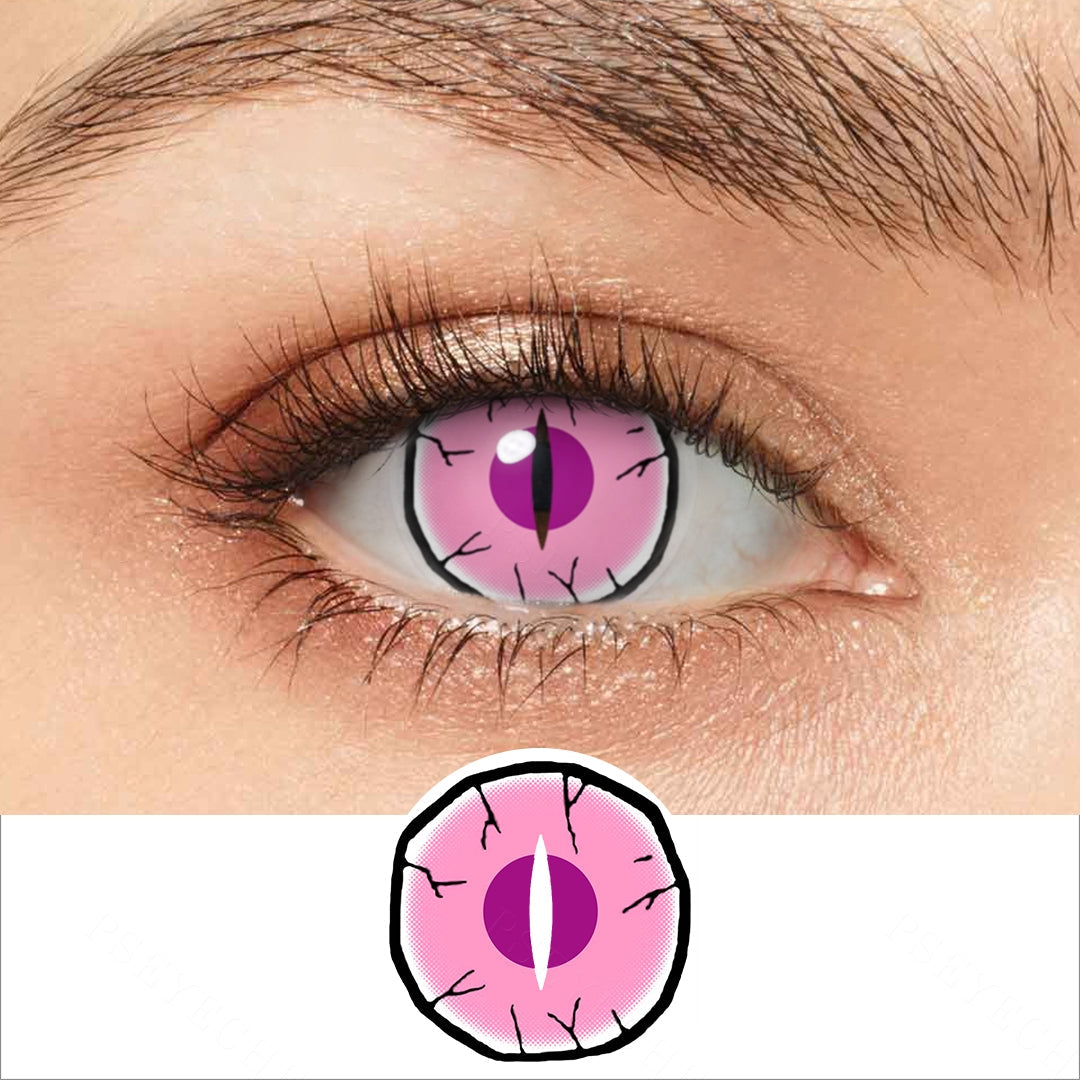 Pink Nezuko Demon Eye Contacts Main image