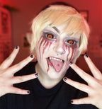 Black and Orange Sclera Contacts